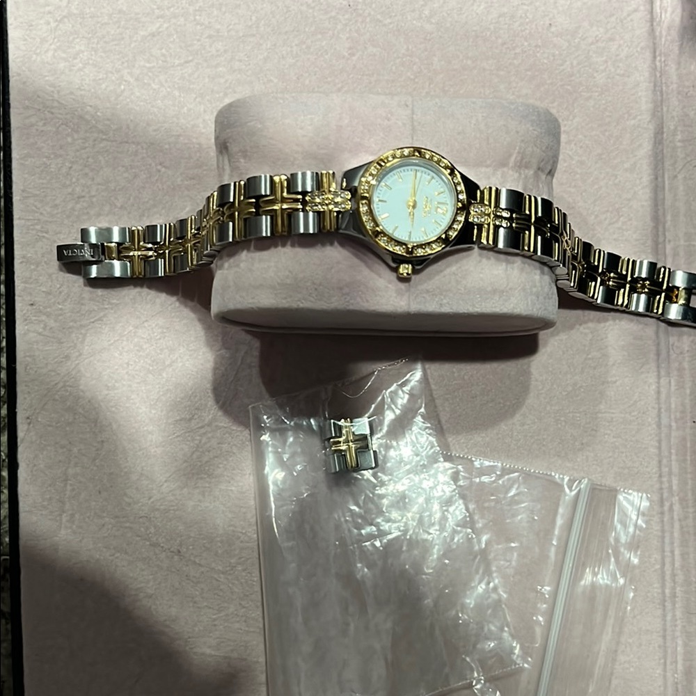 Invicta Wildflower Women's Gold and Silver Watch with Diamonds